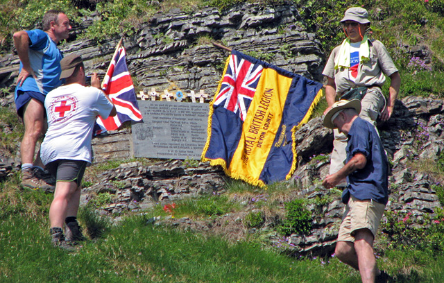 Plaque à la mémoire de l'équipage britannique de l'Halifax